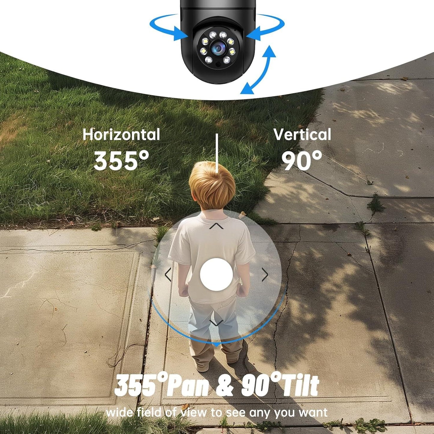 2PCS Lightbulb Security Camera, 5G Wifi 2K Light Socket Cameras for Home, Wireless Outdoor Camera, 360 Motion Detection and Alarm, Two Way Talk, Color Night Vision
