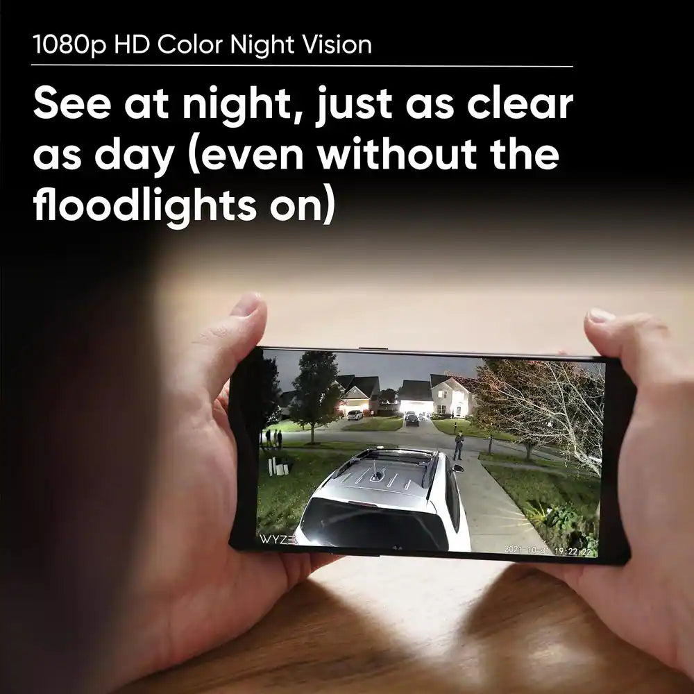 Wired Cameras Outdoor Wi-Fi Floodlight Home Security Camera