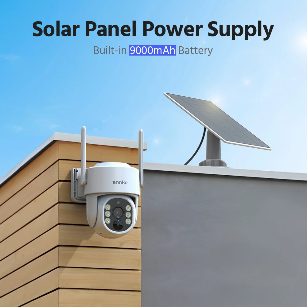 4MP 2K Wireless Home Camera System 2-Cam Kit Security System Solar Cameras Outdoor, PIR Human Detection Instant Alerts