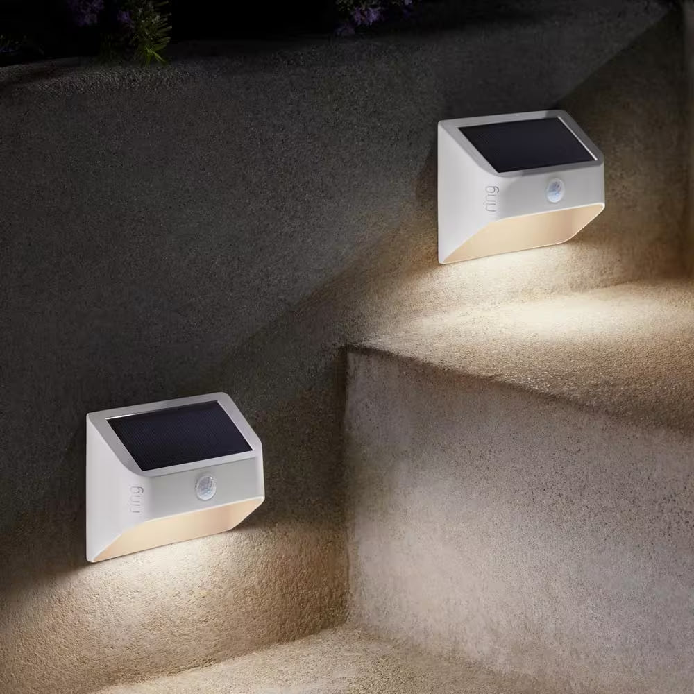 Smart Lighting Solar White Motion Activated Integrated LED Deck Step Light