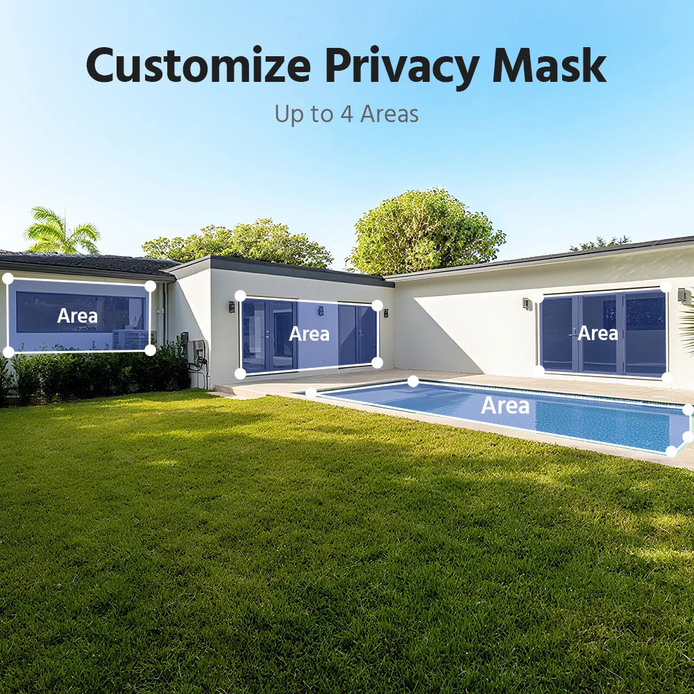 4MP 2K Wireless Home Camera System 2-Cam Kit Security System Solar Cameras Outdoor, PIR Human Detection Instant Alerts