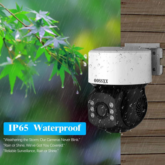 360° PTZ Digital Zoom Wired Security Camera System,80Ft Night Vision CCTV Camera System