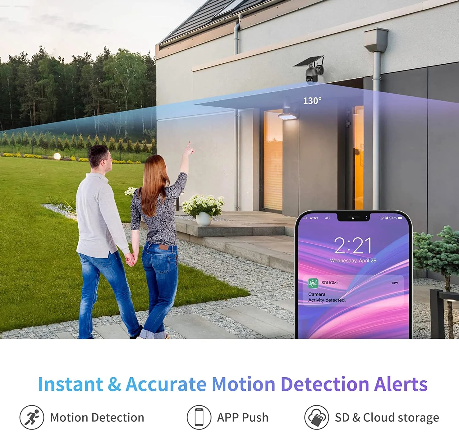 3G/4G LTE Outdoor Security Camera Wireless,Pan Tilt 360°View Spotlight,1080P HD,PIR Motion,No Wifi,Rechargeable Batteries,S600-4G