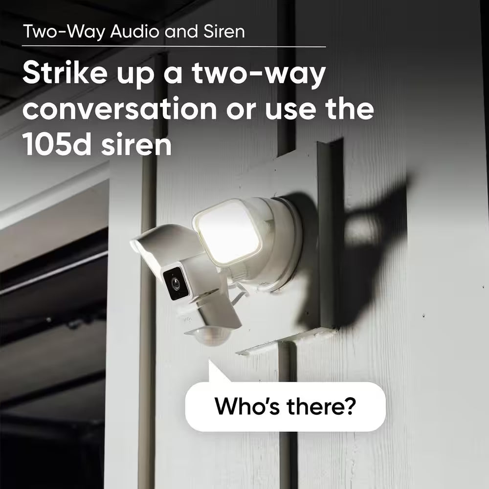 Wired Cameras Outdoor Wi-Fi Floodlight Home Security Camera