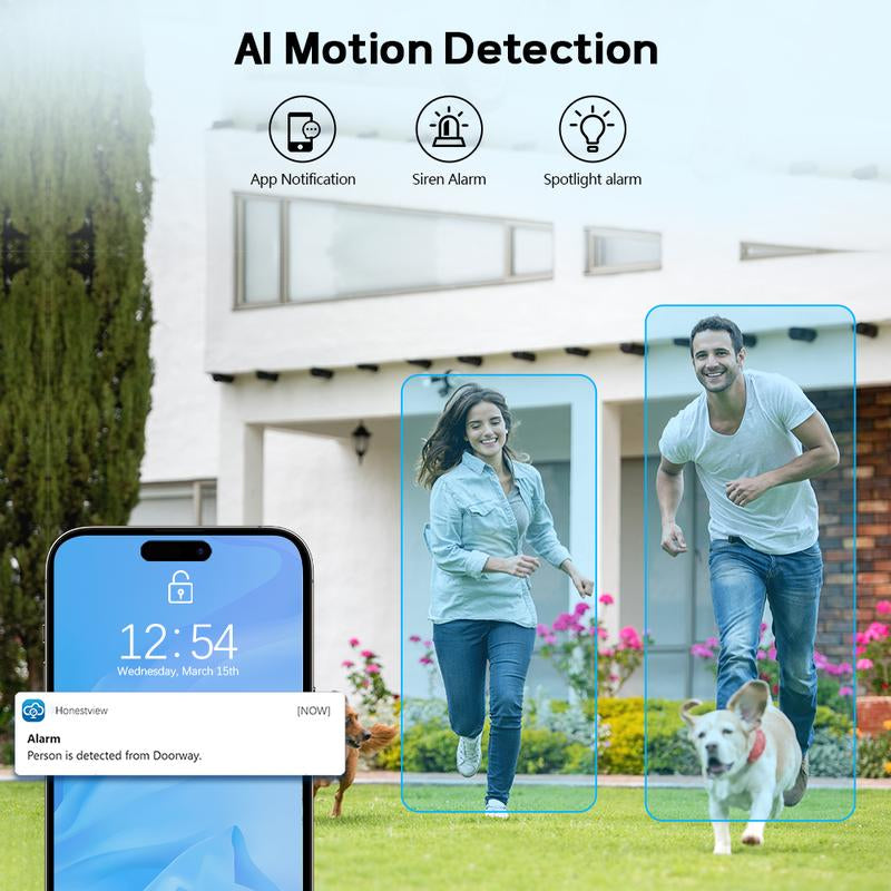 OOSSXX 4G LTE Cellular Security Camera with 4MP Camera, Wifi, PIR, 2-Way Audio, SIM Card Included, Solar Powered for Home Security System